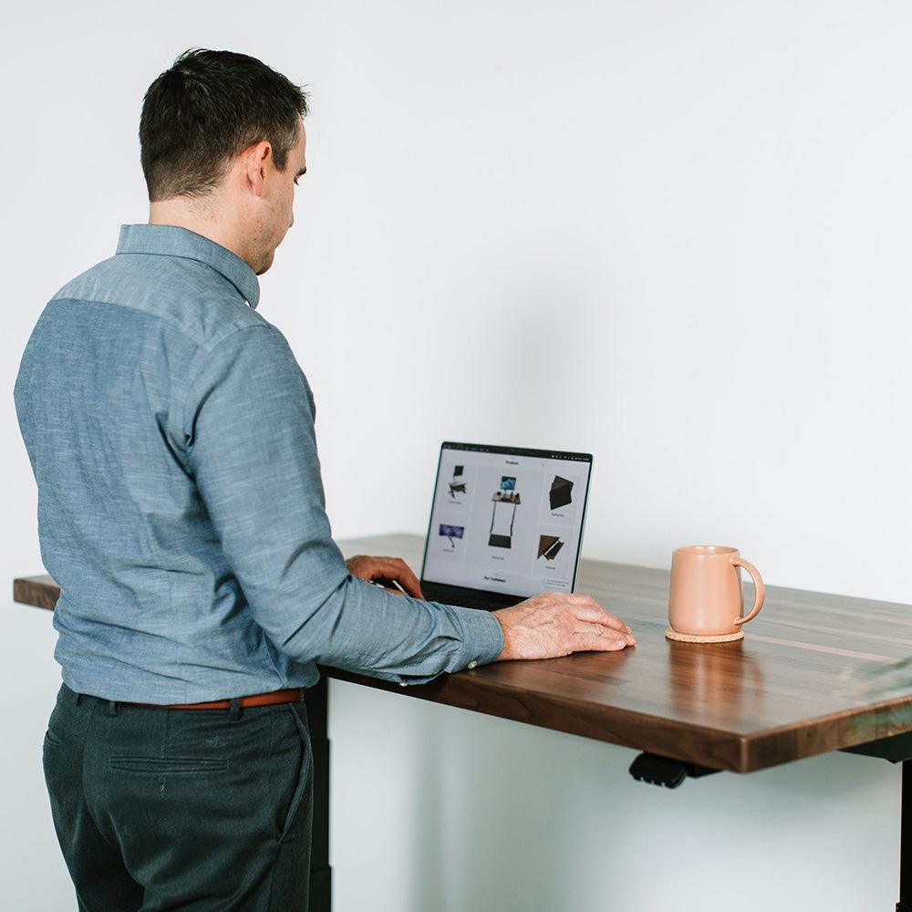 Lander Standing Desk - Butcher Block - iMovR