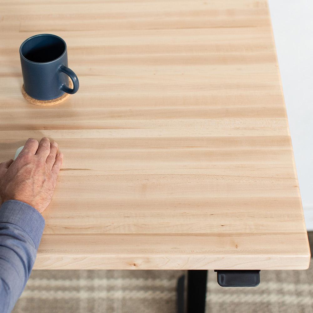 Lander Standing Desk - Butcher Block - iMovR