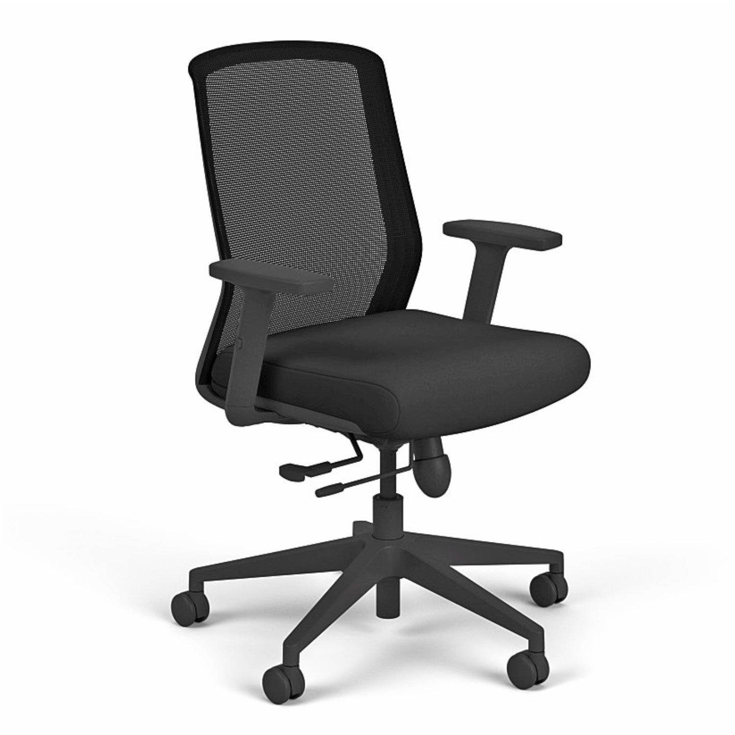 Cass Task Chair , black seat, black frame