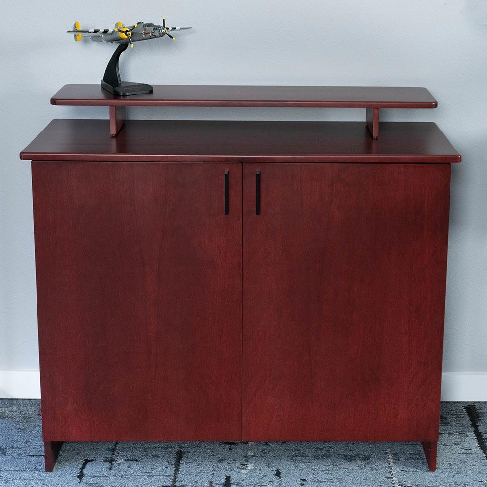 Two-Door Credenza - Solid Wood - iMovR