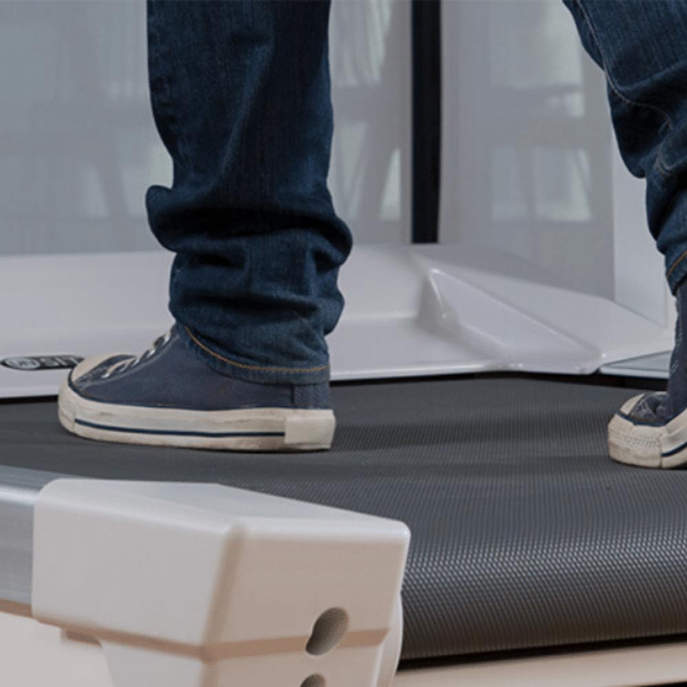 Walking on the Unsit Under-Desk Office Treadmill