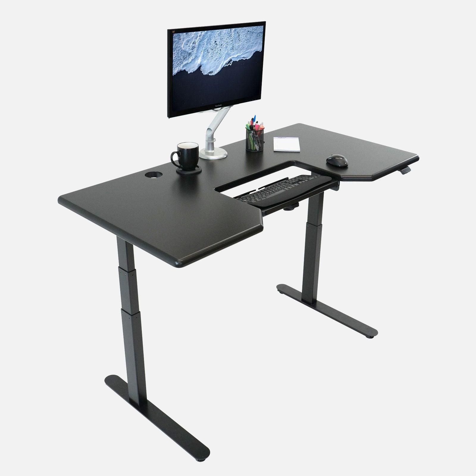 Lander Standing Desk with SteadyType - 3D Laminate - iMovR
