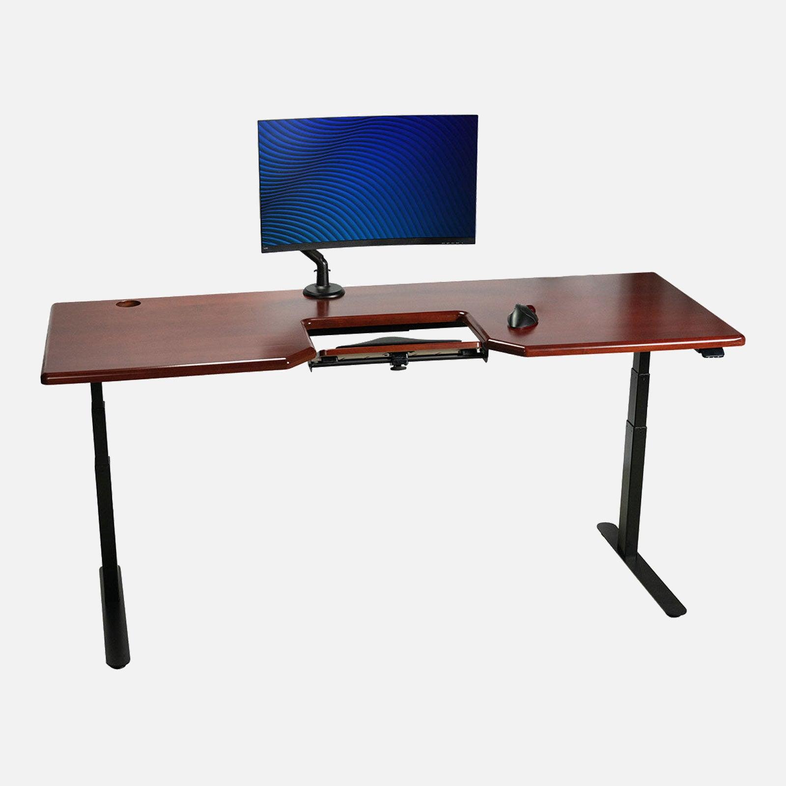 Lander Standing Desk with SteadyType - Solid Wood - iMovR