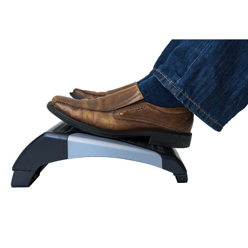 iMovR Foot Rest for standing desk in use