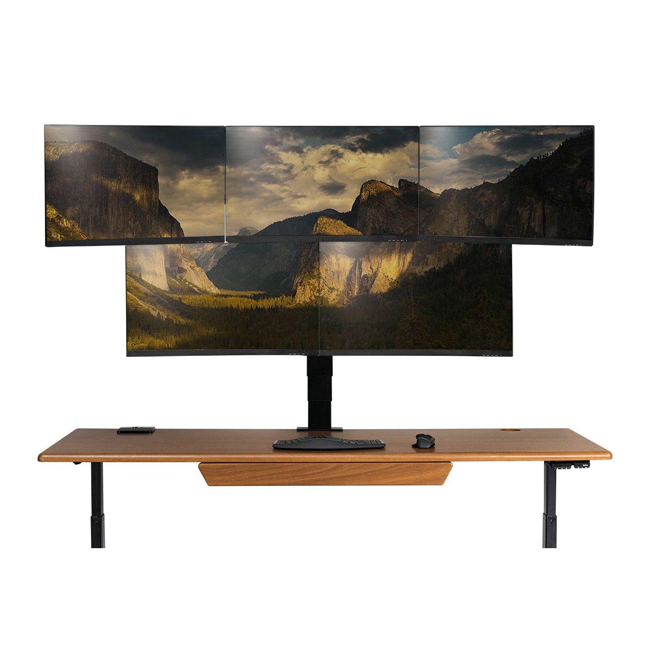 Black Monitor Desk offers Mount