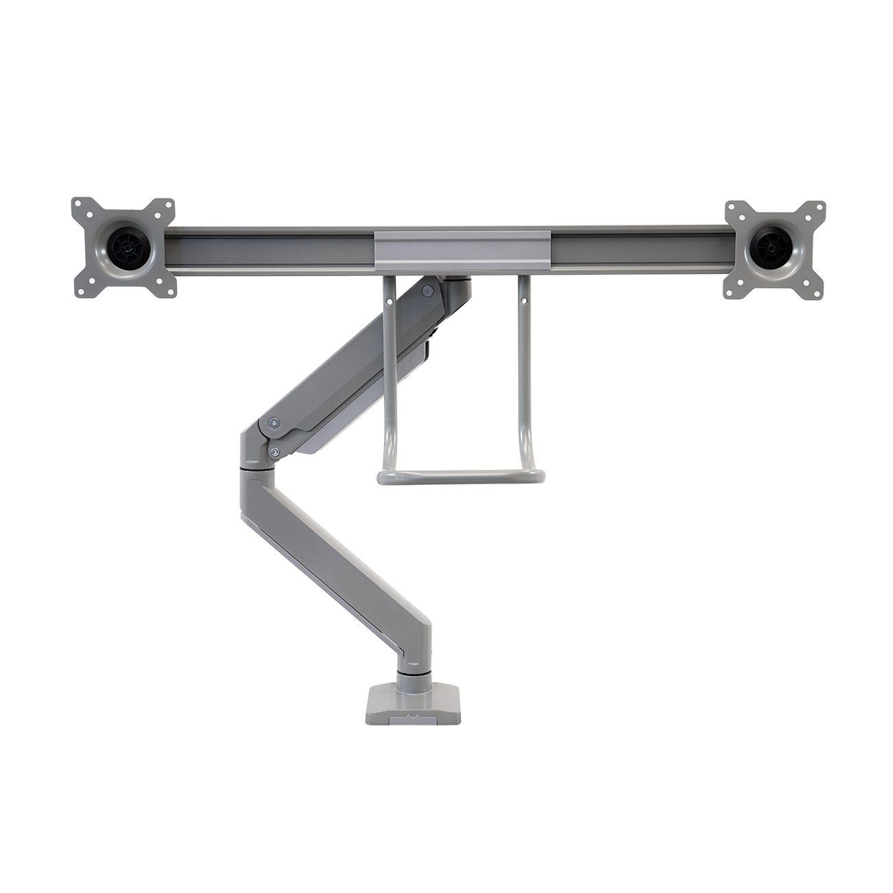 Front view of the frame of ZipView Unison Dual Monitor Arm with Handle