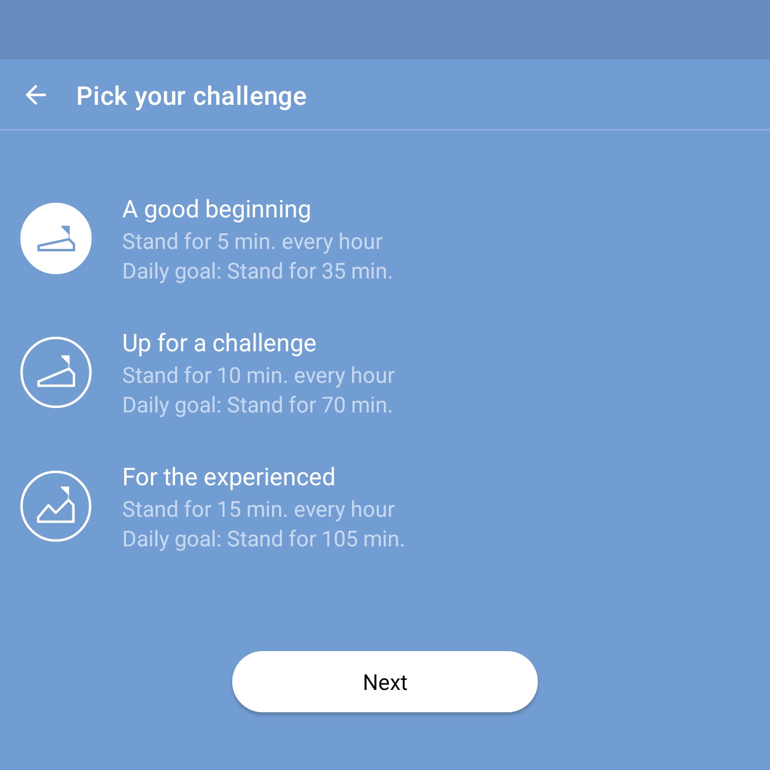 Health Coach in the App for the Lander Desk