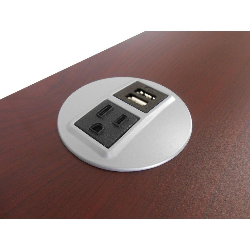 Rondo Grommet-Mounted Power Node (Dual USB-A / Single AC)