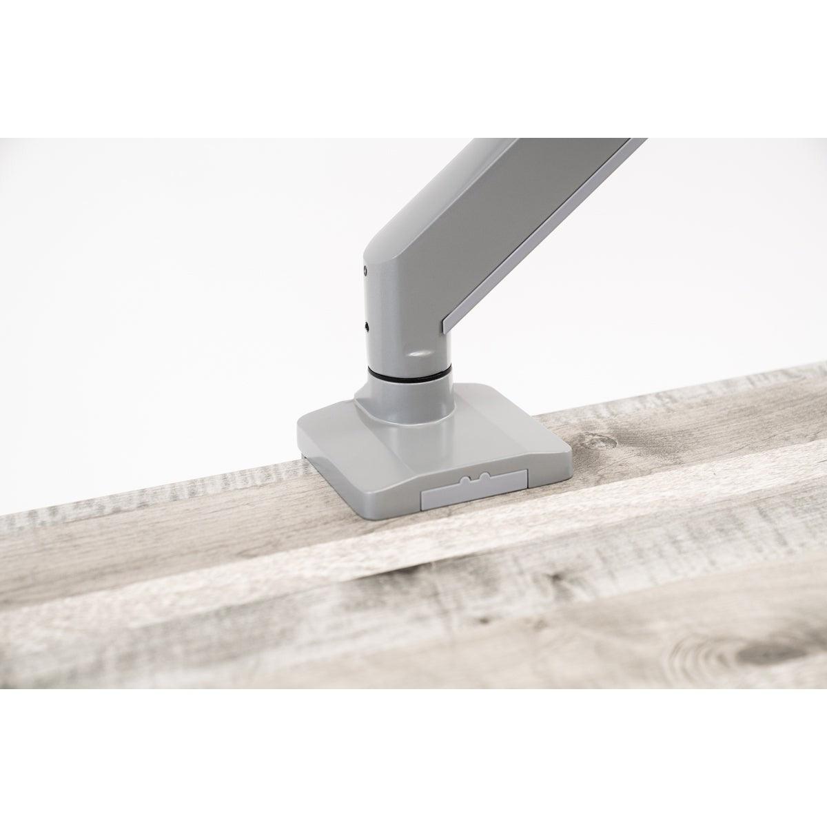 ZipView Unison Dual Monitor Arm with Handle clamp mount