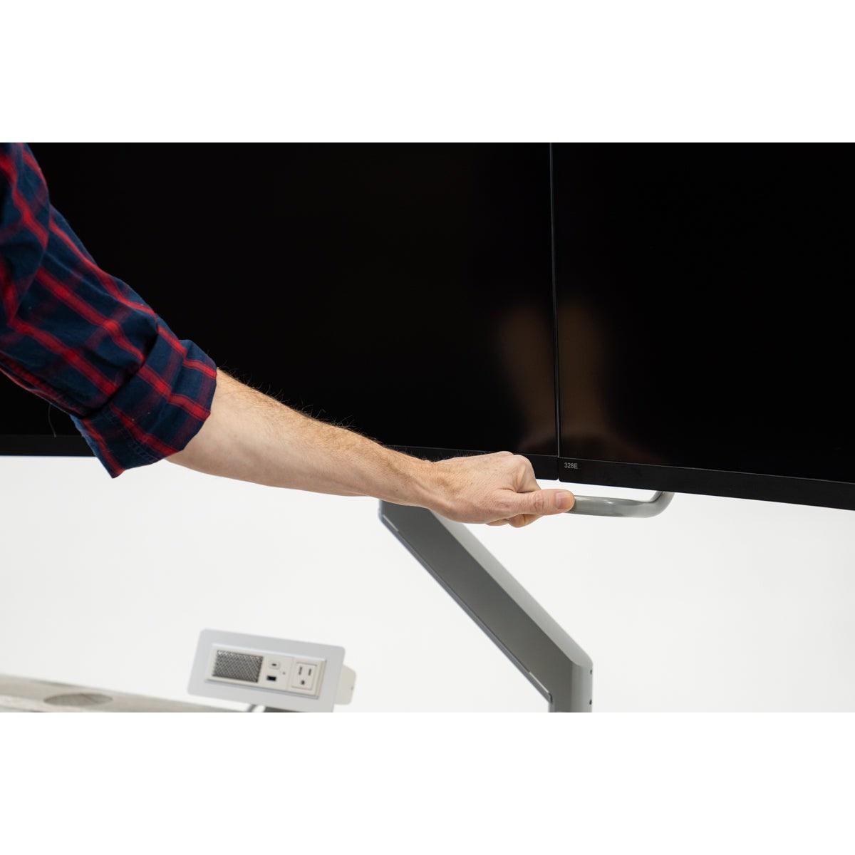 Adjusting the ZipView Unison Dual Monitor Arm with Handle